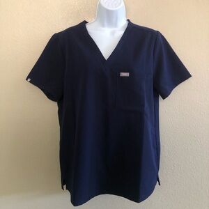 Figs Technical Collection Catarina Navy Blue One Scrub Top Size L